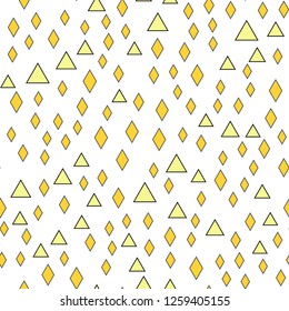 Seamless vector EPS 10 Abstract geometric pattern with rhombus. Multicolor Figures. Texture for print and Banner. Flat style
