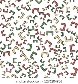 Seamless vector EPS 10 Abstract geometric pattern. Multicolor Figures. Texture for print and Banner. Flat style
