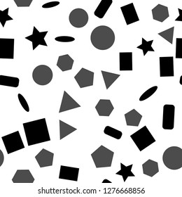 Seamless vector EPS 10 Abstract geometric pattern. Multicolor Figures. Texture for print and Banner. Flat style
