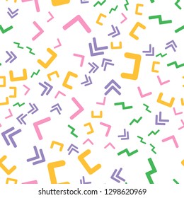 Seamless vector EPS 10 Abstract geometric pattern. Multicolor Figures. Texture for print and Banner. Flat style
