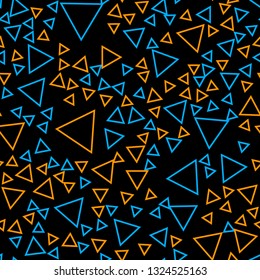 Seamless vector EPS 10 Abstract geometric pattern with triangles. Multicolor Figures. Texture for print and Banner. Flat style
