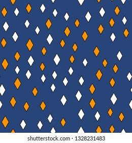 Seamless vector EPS 10 Abstract geometric pattern with rhombus. Multicolor Figures
