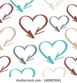 Seamless vector EPS 10 Abstract geometric pattern. Abstract icons background.  Texture for print and Banner. seamless pattern background in white colors.