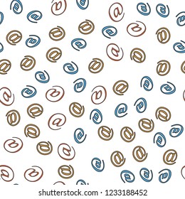Seamless vector EPS 10 with e-mail and letters. Texture for print and Banner. Flat style