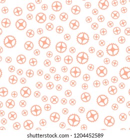 Seamless vector EPS 10. Gears mechanism concept.  Industrial technology background. Multicolor abstract background for print and textile