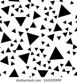 Seamless vector EPS 10 geometric pattern  with different color triangles