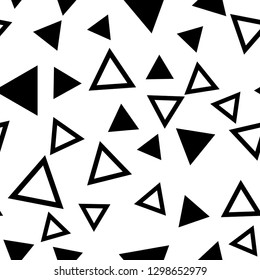 Seamless vector EPS 10 geometric pattern with different triangles
