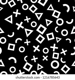 Seamless Vector EPS 10 graphic pattern.  Simply geometric pattern. Abstract Figures