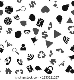 Seamless vector EPS 10 pattern with computer icons. 