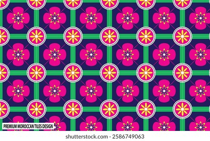 Seamless vector ethnic blue, dark blue ornament. Floor Tiles Moroccan Design Decor For Interior Exterior Home Decoration Murals Design Used Ceramic Tile on blue background.