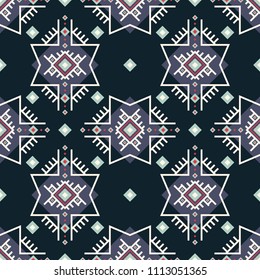 Seamless vector ethnic decorative pattern with ornament. Background for printing on paper, wallpaper, covers, textiles, fabrics, for decoration, decoupage, scrapbooking and other
