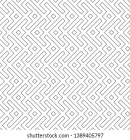Seamless vector. Ethnic ornament. Figures, rhombuses pattern. Symbols backdrop. Tribal motif. Folk wallpaper. Signs background. Ancient mosaic. Digital paper, web design, textile print, abstract.