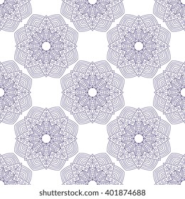 Seamless  vector  ethnic ornate background.  Islam, Arabic, Indian, ottoman style. Background, wallpaper, textile. 