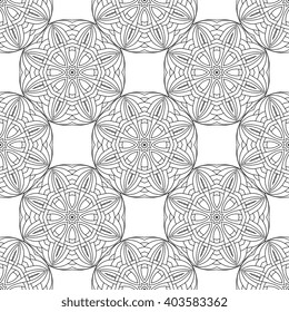 Seamless  vector  ethnic ornate background.  Islam, Arabic, Indian, ottoman style. Background, wallpaper, textile. 