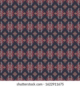 Seamless vector ethnic pattern. Abstract ornament with oriental motifs. Stylish background for design and print on paper, textile.