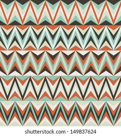 Seamless vector ethnic zigzag pattern