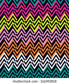 Seamless vector ethnic zigzag pattern