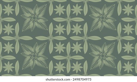 Vector sin costuras, patrón de tela, Fondo de pantalla, patrón de tela sin costuras, patrón de hojas y flores