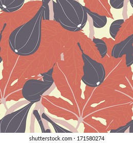 seamless vector fig pattern