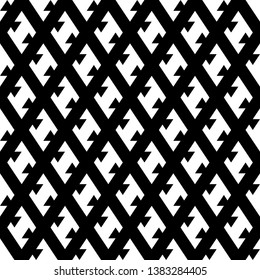Seamless vector. Figures ornament. Tribal pattern. Simple shapes wallpaper. Folk background. Ethnic motif. Digital paper, textile print, abstract backdrop