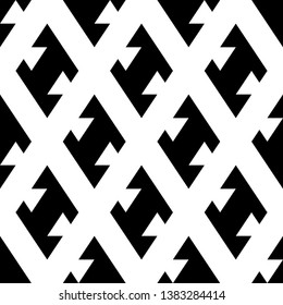 Seamless vector. Figures ornament. Tribal pattern. Simple shapes wallpaper. Geometric image. Folk background. Ethnic motif. Digital paper, textile print, abstract backdrop.