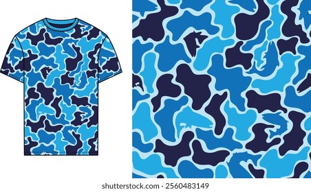 seamless vector fishing camouflage design 