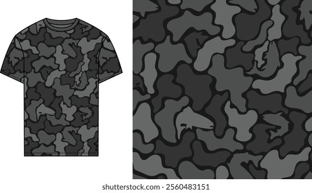 seamless vector fishing camouflage design 