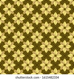 Seamless vector floral background. Abstract shapes, decorative geometric flowers. Can be used for wallpapers, fill images, web page, background, surface