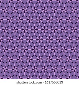 Nahtlose Vektorillustration, floraler Hintergrund. Abstrakte dekorative geometrische Blumen. Kann für Bildschirmhintergründe, Auffüllbilder, Webseiten, Hintergrund, Oberfläche verwendet werden