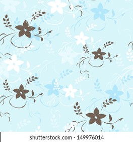Seamless vector floral background for design use