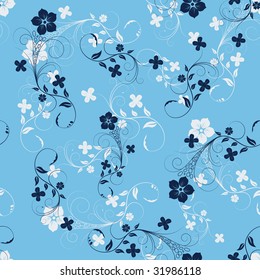 Seamless vector floral background for design use