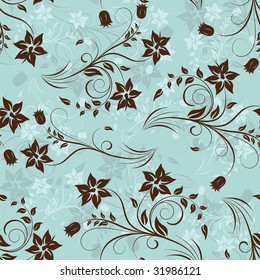 Seamless vector floral background for design use