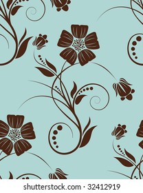 Seamless vector floral background for design use