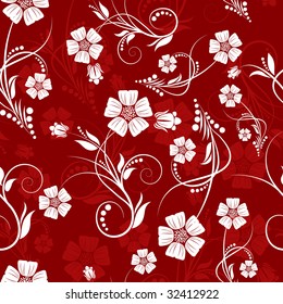 Seamless vector floral background for design use