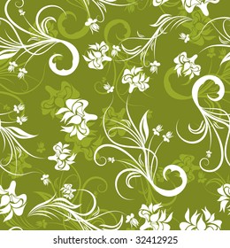 Seamless vector floral background for design use