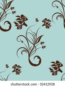 Seamless vector floral background for design use