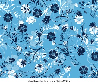 Seamless vector floral background for design use