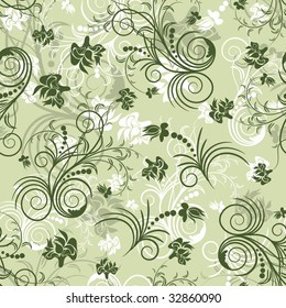 Seamless vector floral background for design use