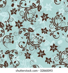 Seamless vector floral background for design use