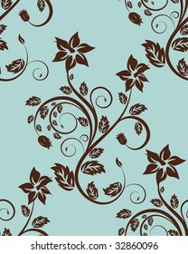 Seamless vector floral background for design use