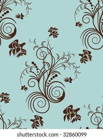 Seamless vector floral background for design use