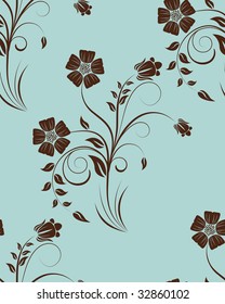 Seamless vector floral background for design use