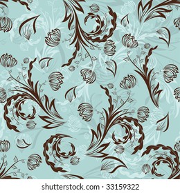 Seamless vector floral background for design use