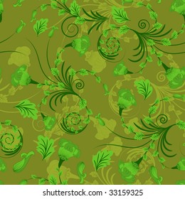 Seamless vector floral background for design use