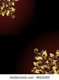 Seamless vector floral background. For easy making seamless pattern just drag all group into swatches bar, and use it for filling any contours.