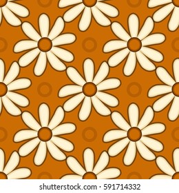 Seamless vector floral background illustration