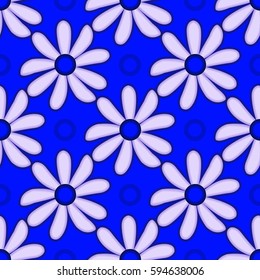 Seamless vector floral background illustration