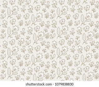 Seamless vector floral ditsy pattern