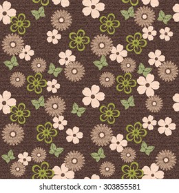 Seamless vector floral  hand drawing pattern, pattern can be used for wallpaper, pattern fills, surface textures 