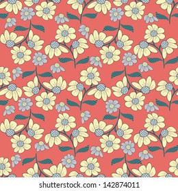 Seamless vector floral illustration